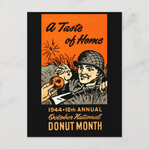 Postal poster Donut 1944