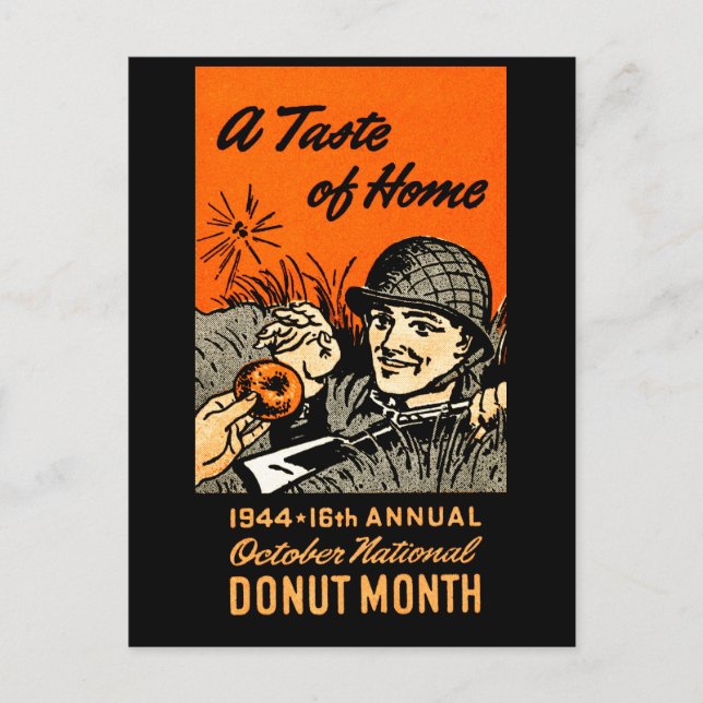 Postal poster Donut 1944 (Anverso)