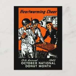 Postal poster Donut de 1943