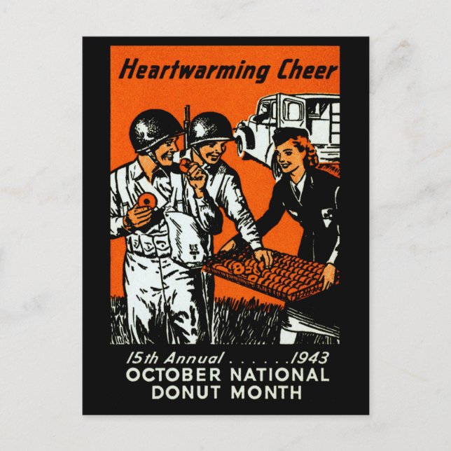 Postal poster Donut de 1943 (Anverso)
