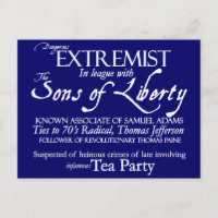 Poster Extremista Peligroso del Siglo XVIII