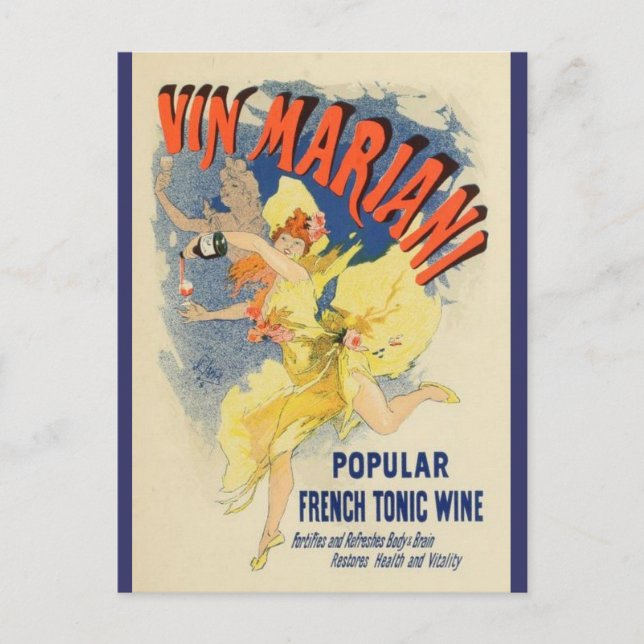 Postal Poster francés Belle Epoque vintage (Anverso)
