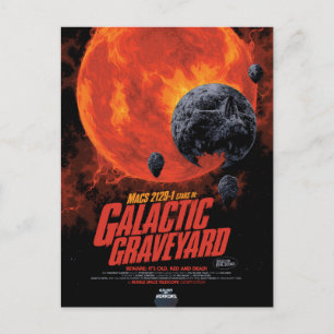 Postal Poster Galáctico de Cementerio, Macs 2129-1.