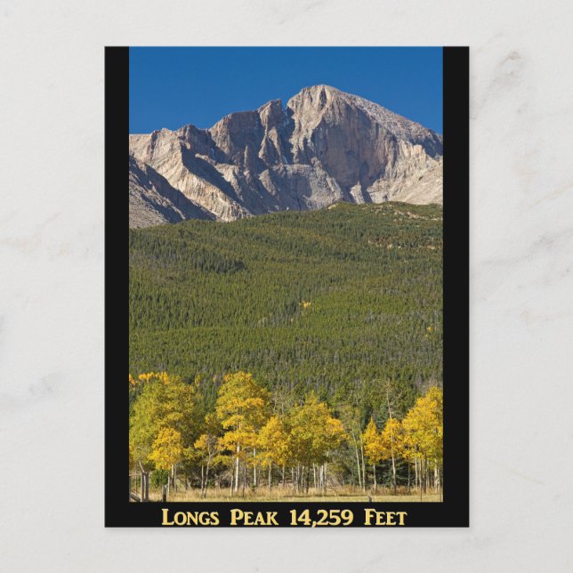 Postal Poster Golden Longs Peak 14259 (Anverso)