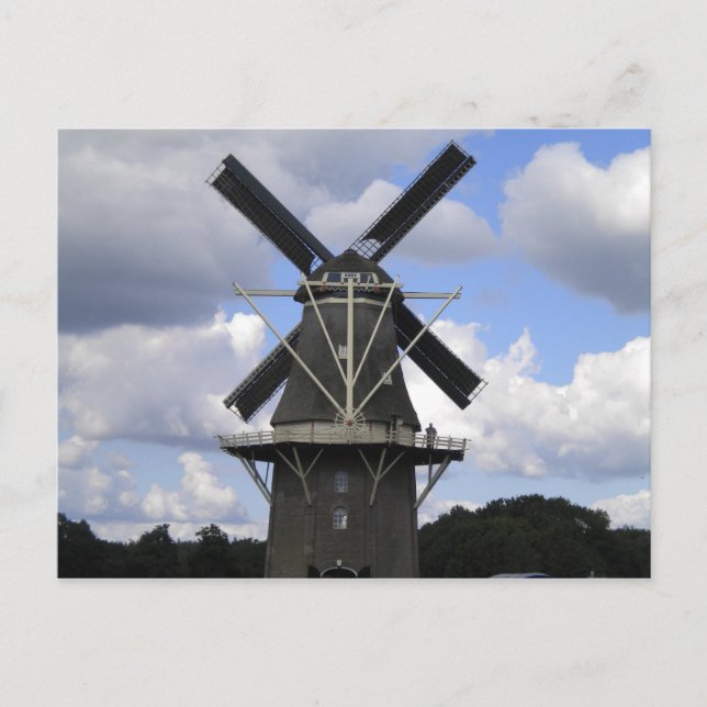 Postal Poster holandés de molinos de viento (Anverso)