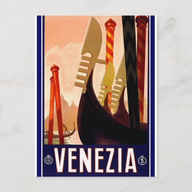 Postal Poster italiana de Venecia (Anverso)