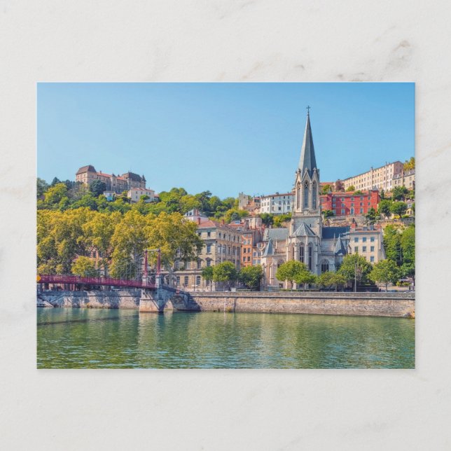 Postal Póster Los colores de Lyon (Anverso)