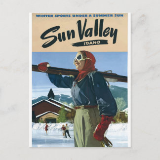 Postal Poster los E.E.U.U. del viaje del vintage de Idaho