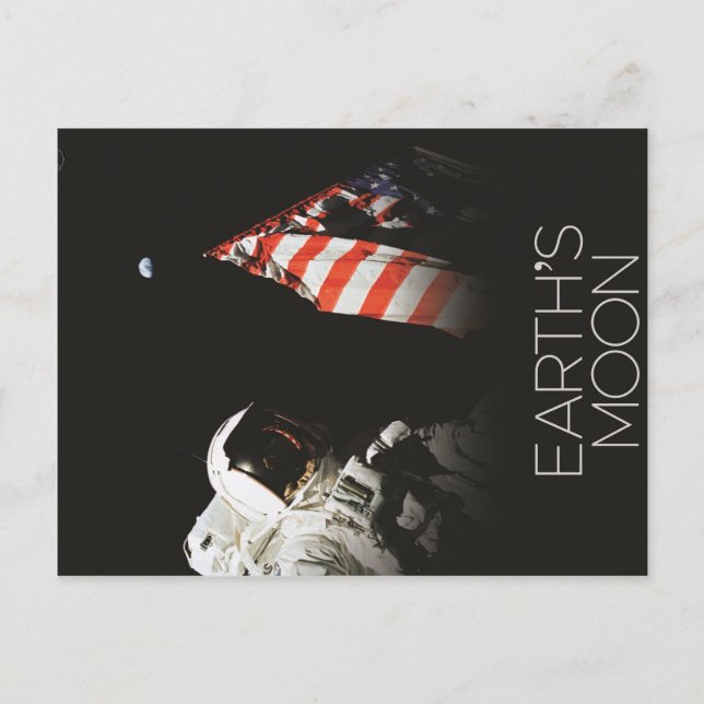 Postal Poster Luna de la NASA 8 (Anverso)