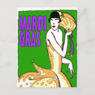 Postal Poster Mardi Gras