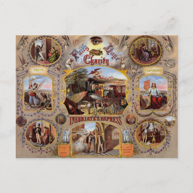 Postal Poster masónico (Anverso)