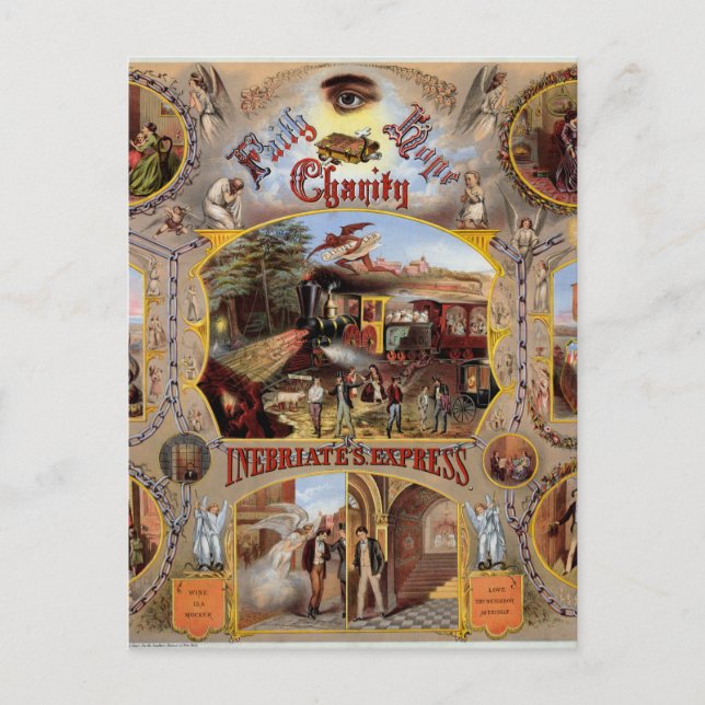 Postal Poster masónico (Anverso)