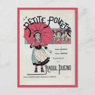 Postal Poster musical infantil de Francia