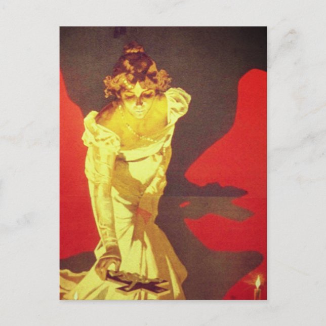 Postal Poster original de Tosca - detalles (Giacomo Pucci (Anverso)