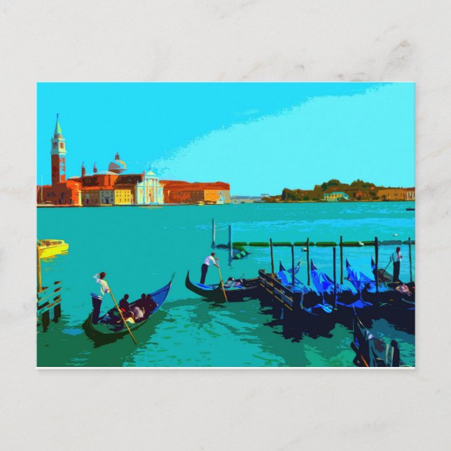 Postal Poster paisajista de Venecia (Anverso)