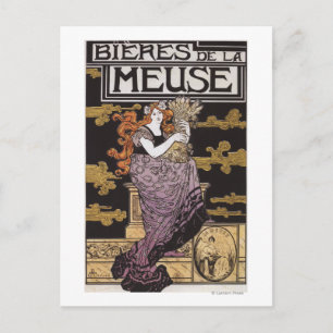 Postal Poster promocional de Bieres de la Meuse