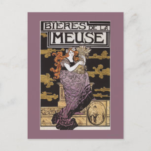 Postal Poster promocional de Bieres de la Meuse