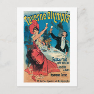 Postal Poster Promocional de Taverne Olympia