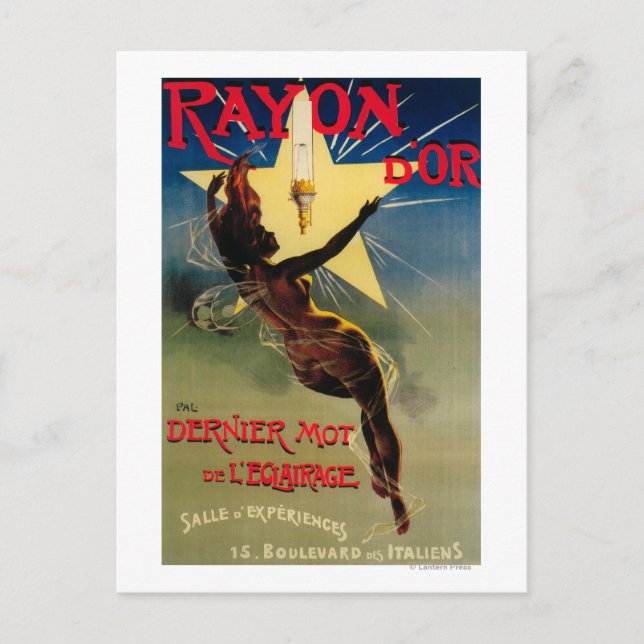 Postal Poster promocional del restaurante Rayon D'Or (Anverso)