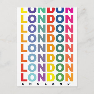 Postal Póster retro Londres Inglaterra