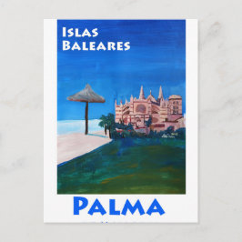 Postal Poster Retro Palma de Mallorca