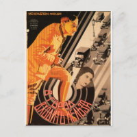 Poster ruso de cine Impresión vanguardista rusa