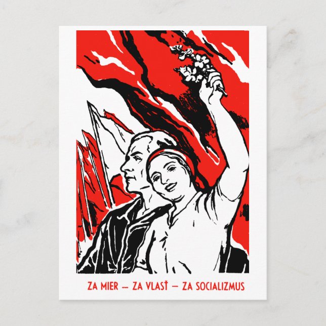 Postal poster socialista de 1935 (Anverso)