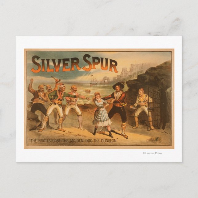 Postal Poster teatral de Silver SpurPirates (Anverso)