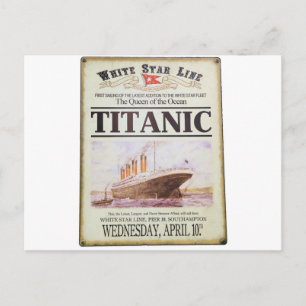 Postal Poster Titanic