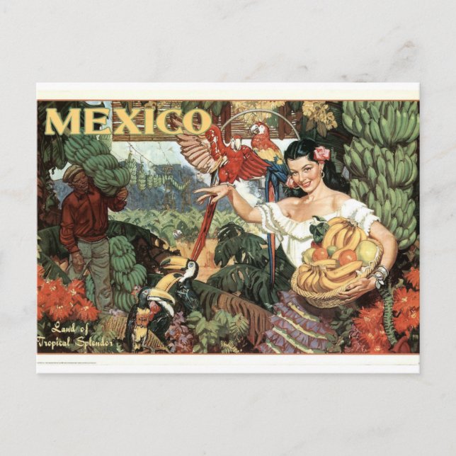 Postal Poster Vintage México (Anverso)