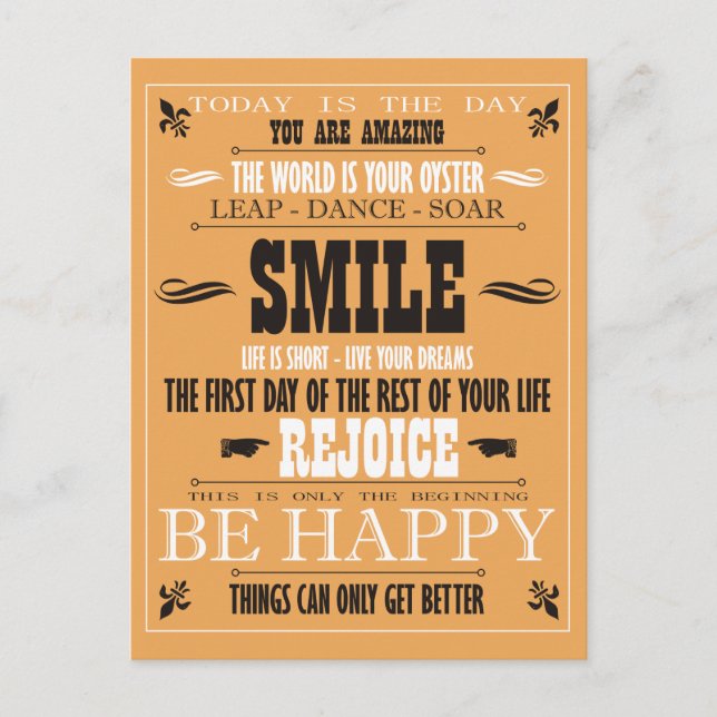 Postal Poster Vintage Smile (Anverso)