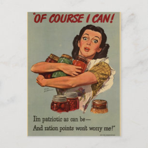 Postal Poster WW2: ¡por supuesto que puedo!