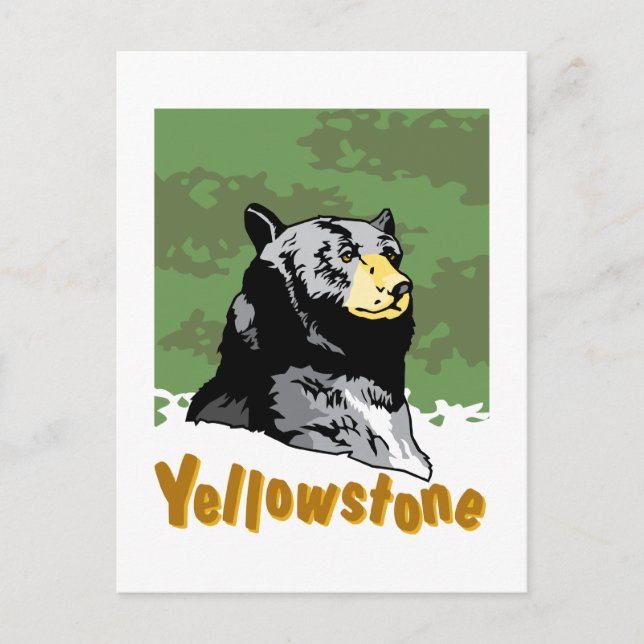 Postal Poster Yellowstone (Anverso)