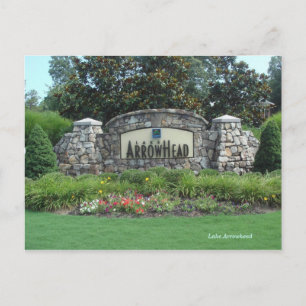 Postal Postercard 2 del lago Arrowhead
