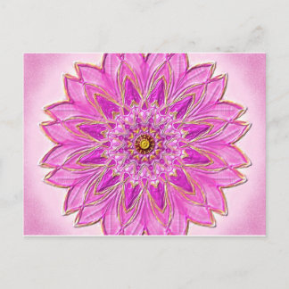 Postal Postkarte 01 "Magenta Healing" de MandalaDesign