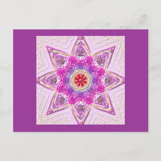 Postal Postkarte 02 "Estrella de Violeta" (Anverso)