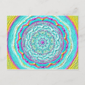 Postal Postkarte 06 "El poder del cian"