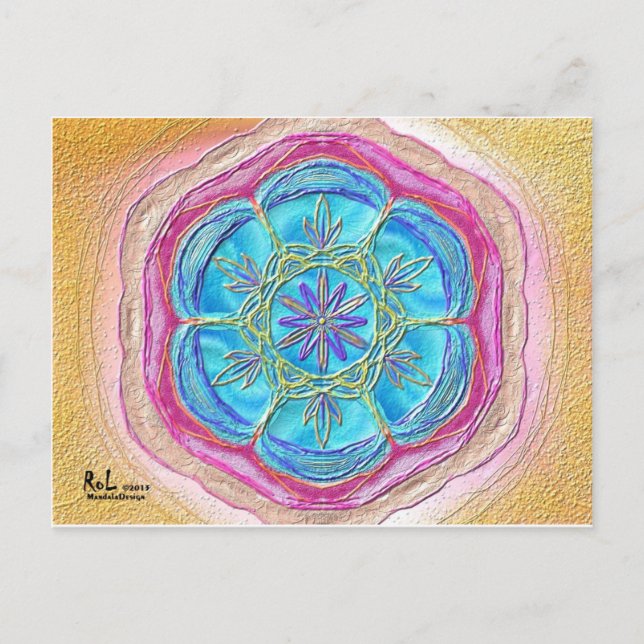 Postal Postkarte 20 "El flujo de los espíritus" (Anverso)