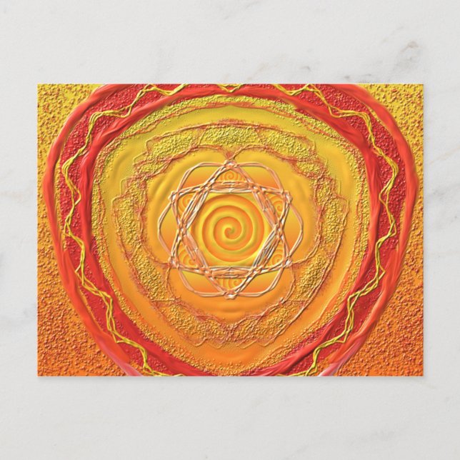 Postal Postkarte 27 "Goldene Spirale" (Anverso)