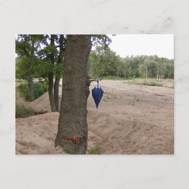 Postal Postkarte - "abhängen" (Anverso)