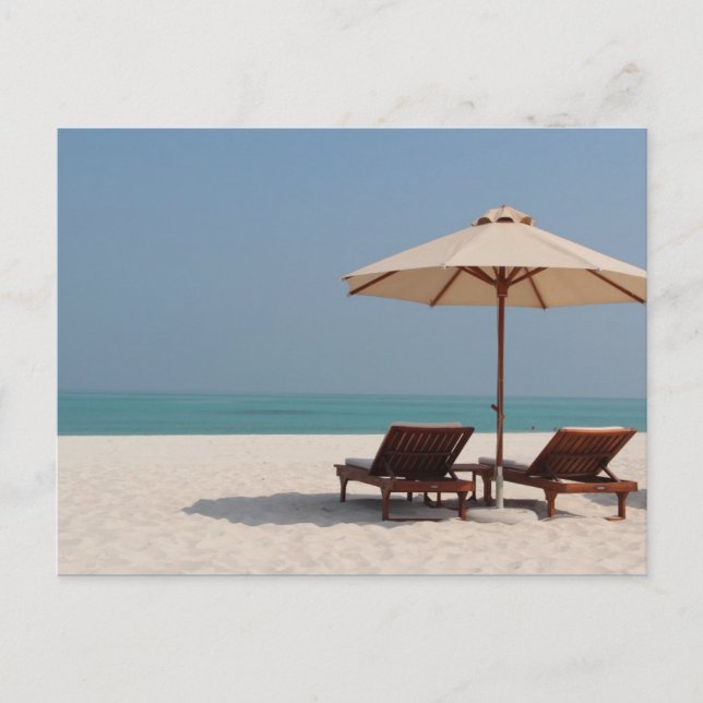 Postal Postkarte - Abu Dhabi - Dubai - Strand (Anverso)