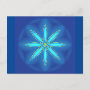 Postal Postkarte "Amor azul"