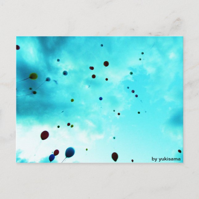 Postal Postkarte - Ballons (Anverso)