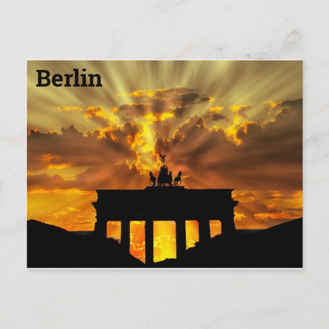 Postal Postkarte de Berlín (Anverso)