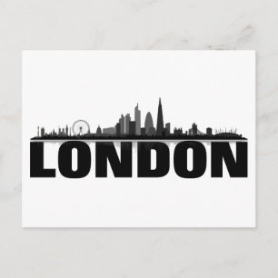 Postal Postkarte de Skyline de Londres