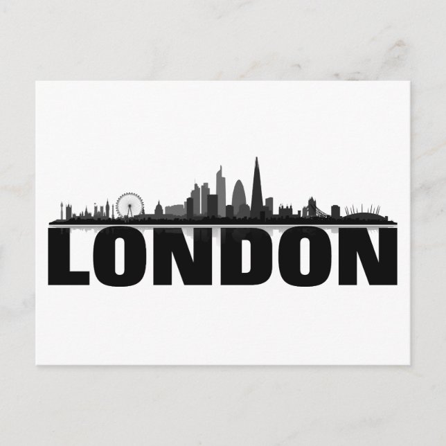 Postal Postkarte de Skyline de Londres (Anverso)