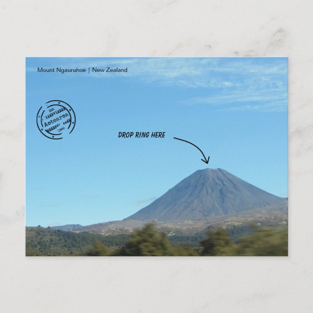 Postal Postkarte "Drop Ring Here" (Anverso)