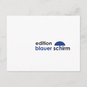 Postal Postkarte - Edición Blauer Schirm