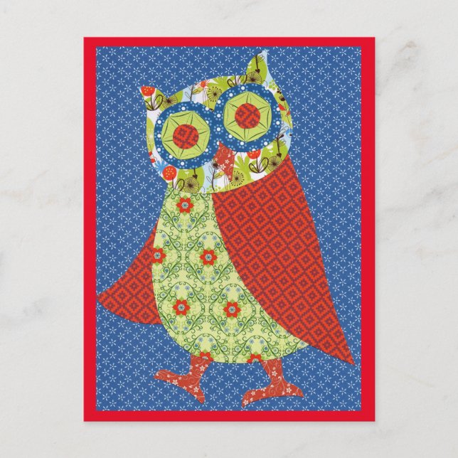 Postal Postkarte Eule (Anverso)