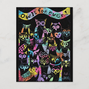 Postal Postkarte Eule